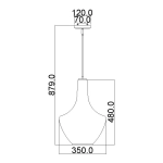 Lampa wisząca Everly – 1 źródło światła – Chrom KL-EVERLY-P-M-CH Elstead Lighting