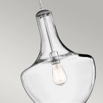 Lampa wisząca Everly – 1 źródło światła – Chrom KL-EVERLY-P-M-CH Elstead Lighting