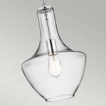 Mała lampa wisząca Everly – 1 źródło światła – Chrom KL-EVERLY-P-S-CH Elstead Lighting