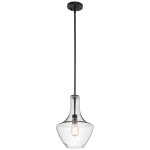 kinkiecik.pl Mała lampa wisząca Everly – 1 źródło światła – Stary brąz KL-EVERLY-P-S-OZ Elstead Lighting