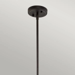 Mała lampa wisząca Everly – 1 źródło światła – Stary brąz KL-EVERLY-P-S-OZ Elstead Lighting