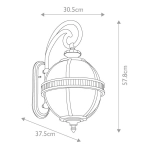 Latarnia naścienna Halleron – 3 źródła światła KL-HALLERON-2M Elstead Lighting