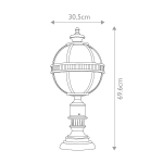 Latarnia stojąca Halleron – 3 źródła światła KL-HALLERON-3M Elstead Lighting