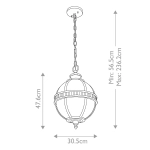 Latarnia wisząca Halleron – 3 źródła światła KL-HALLERON-8M Elstead Lighting