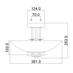 Półplafon Hendrik – 3 źródła światła KL-HENDRIK-SF Elstead Lighting