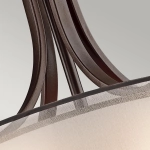 Duża lampa wisząca Lacey – 4 źródła światła – Ciepły ciemny brąz KL-LACEY-P-L-MB Elstead Lighting