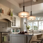 Duża lampa wisząca Lacey – 4 źródła światła – Ciepły ciemny brąz KL-LACEY-P-L-MB Elstead Lighting