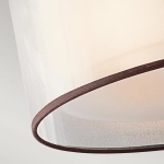 Półplafon Lacey – 3 źródła światła – Ciepły ciemny brąz KL-LACEY-SF-MB Elstead Lighting