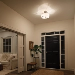 Półplafon Lacey – 3 źródła światła – Ciepły ciemny brąz KL-LACEY-SF-MB Elstead Lighting