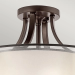 Półplafon Lacey – 4 źródła światła – Ciepły ciemny brąz KL-LACEY-SFM-MB Elstead Lighting