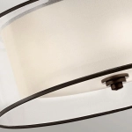Półplafon Lacey – 4 źródła światła – Ciepły ciemny brąz KL-LACEY-SFM-MB Elstead Lighting