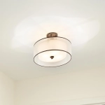 Półplafon Lacey – 4 źródła światła – Ciepły ciemny brąz KL-LACEY-SFM-MB Elstead Lighting