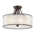 kinkiecik.pl Półplafon Lacey – 4 źródła światła – Ciepły ciemny brąz KL-LACEY-SFM-MB Elstead Lighting