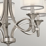 Żyrandol Lacey – 5 źródeł światła – Antyczny pewter KL-LACEY5-AP Elstead Lighting