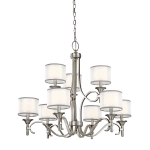 kinkiecik.pl Żyrandol Lacey – 9 źródeł światła – Antyczny pewter KL-LACEY9-AP Elstead Lighting