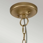 Średnia lampa wisząca Larkin – 3 źródła światła – Naturalny mosiądz KL-LARKIN-P-M-PNBR Elstead Lighting