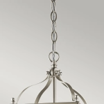 Mała lampa wisząca Larkin – 2 źródła światła – Szczotkowany nikiel KL-LARKIN-P-S-NI Elstead Lighting