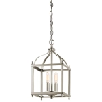 Mała lampa wisząca Larkin – 2 źródła światła – Szczotkowany nikiel KL-LARKIN-P-S-NI Elstead Lighting