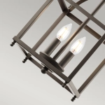 Mała lampa wisząca Larkin – 2 źródła światła – Stary brąz KL-LARKIN-P-S-OZ Elstead Lighting