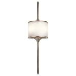 Duży kinkiet Mona – 2 źródła światła – Klasyczny pewter KL-MONA-L-CLP Elstead Lighting