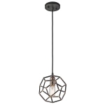 kinkiecik.pl Mała lampa wisząca Rocklyn – 1 źródło światła KL-ROCKLYN-MP-RS Elstead Lighting