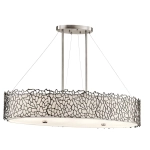 kinkiecik.pl Owalna lampa wisząca Silver Coral – 4 źródła światła KL-SILVER-CORAL-ISLE Elstead Lighting
