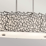 Owalna lampa wisząca Silver Coral – 4 źródła światła KL-SILVER-CORAL-ISLE Elstead Lighting