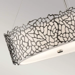 Owalna lampa wisząca Silver Coral – 4 źródła światła KL-SILVER-CORAL-ISLE Elstead Lighting