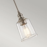 Mała lampa wisząca Waverly – 1 źródło światła – Klasyczny pewter KL-WAVERLY-MP-CLP Elstead Lighting