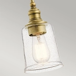 Mała lampa wisząca Waverly – 1 źródło światła – Naturalny mosiądz KL-WAVERLY-MP-NBR Elstead Lighting