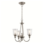 Żyrandol Waverly – 3 źródła światła – Klasyczny pewter KL-WAVERLY3-CLP Elstead Lighting