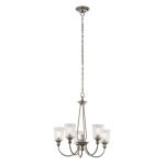 Żyrandol Waverly – 5 źródeł światła – Naturalny mosiądz KL-WAVERLY5-NBR Elstead Lighting