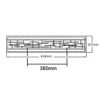 Duży kinkiet Zolon – Wbudowany moduł LED KL-ZOLON-L-BATH Elstead Lighting