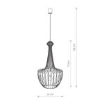 Lampa wisząca LUKSOR BLACK S 8851 Nowodvorski - zdjęcie dodatkowe 1
