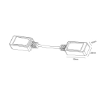 Łącznik natynkowy linka Magnetic Slim czarny LP-656-MAG SLIM łącznik linka SM BK Light Prestige