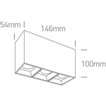 kinkiecik.pl Plafon Surface Shop Square Boxes 12307B/W/W ONE LIGHT