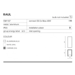 Kinkiet RAUL AZ0892 Aluminium AZZARDO