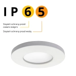 LAGOS oczko podtynkowe biały IP65 LIGHT PRESTIGE - zdjęcie produktu