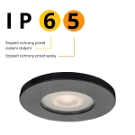LAGOS oczko podtynkowe czarne IP65 LIGHT PRESTIGE - zdjęcie produktu