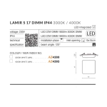 Oprawa podstropowa Lamir S 17 3000K DIMM AZ4388 AZZARDO
