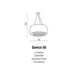 Lampa wisząca QUINCE 50 AZ0702 AZZARDO