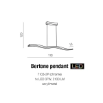 Lampa wisząca Bertone AZ1290 AZZARDO