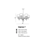 Lampa wisząca Impress 7 AZ0500 AZZARDO
