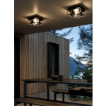 Lampa ogrodowa/sufitowa Griffin IP44- Nordlux, przydymione szkło 2218126047zprzewodowy 2218105027