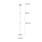 Lampa podłogowa BELLIS 19245-16 Paul Neuhaus by Zuma Line Schöner Wohnen