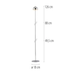 Lampa podłogowa BELLIS 19245-17 Paul Neuhaus by Zuma Line Schöner Wohnen