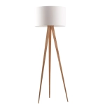 Lampa podłogowa TRIPOD WOOD AZ3013+AZ3014 white AZZARDO