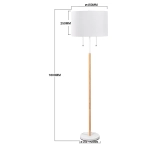 Lampa stojąca Fogo 2xE27 biała LP-0304/2F WH LIGHT PRESTIGE