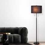 Lampa stojąca Fogo 2xE27 czarna LP-0304/2F BK LIGHT PRESTIGE