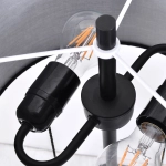 Lampa stojąca Fogo 2xE27 czarna LP-0304/2F BK LIGHT PRESTIGE